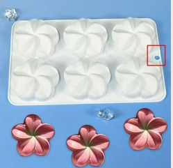 MOLDE SILICONA 6 FLORES MUFFINS  H40-010C10