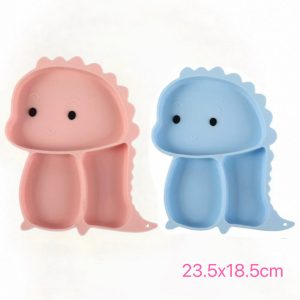 PLATA SILICONA DINOSAURIO PARA BEBE EN CAJA H39-028A7