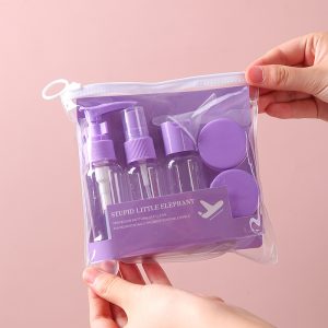 SET 5 ENVASES FRASCOS BOTELLAS+ESPATULA+EMBUDO H40-024A7