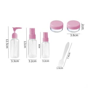 SET 5 ENVASES FRASCOS BOTELLAS+ESPATULA