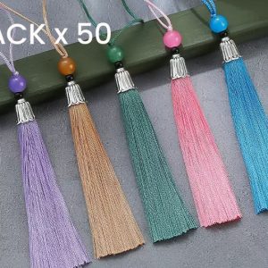PACK 50 BORLAS c/CAPUCHON Y ESFERA 50x8cm