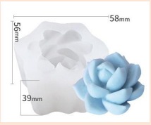 MOLDE SILICONA PARA VELA H42-008E8