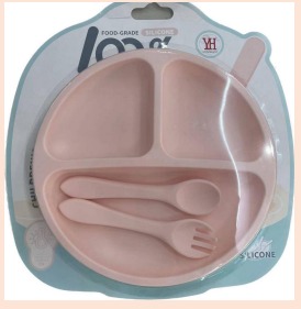 PLATO SILICONA PARA BEBE H43-003B25