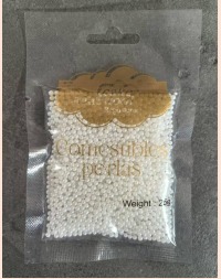 PERLA COMESTIBLE BLANCO N,2mm  25g